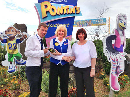 Pontins Employee of the Month for July is Sue Southern